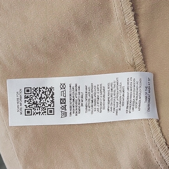 ASOS Zip Front Cargo/Utility Kahki Colored Skirt 100% Cotton Size 20 - Picture 8 of 9